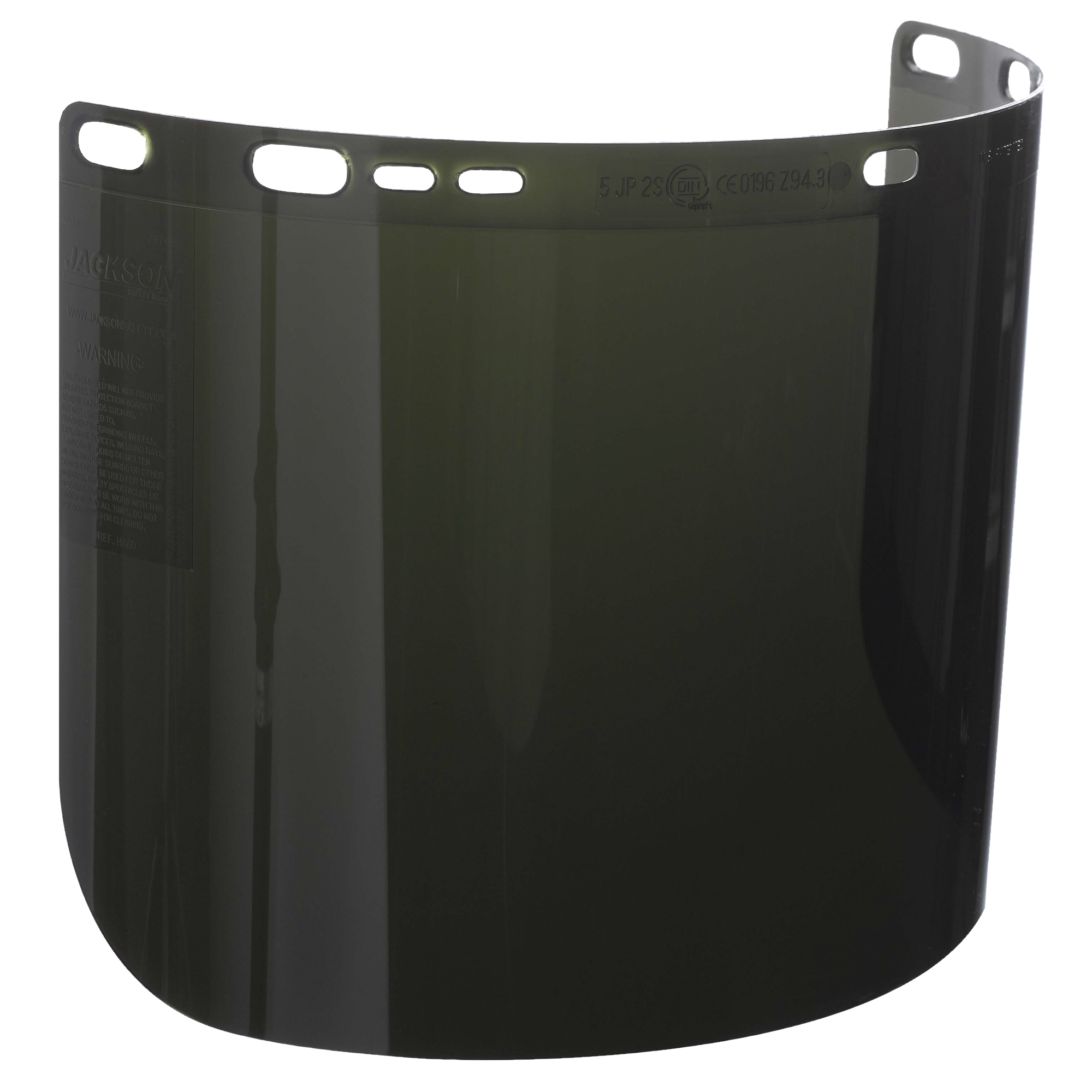 Jackson Safety F50 Specialty Face Shield, IRUV 5.0, 8" x 15.5" x .060"